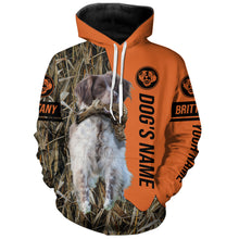 Load image into Gallery viewer, Liver Brittany Hunting Dog Customized Name All over printed Shirts for Hunters, Hunting Gifts FSD4222