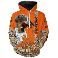 Load image into Gallery viewer, German Shorthaired Pointer Dog Pheasant Hunting Blaze Orange Hunting Shirts, Pheasant Hunting Clothing FSD4162