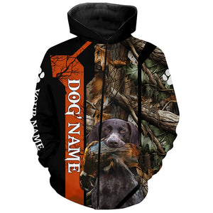 German Shorthaired Pointer Dog Pheasant hunting Camo customized Name Shirts for Hunters FSD4023