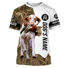 Load image into Gallery viewer, Pheasant Hunting with Bracco dog Custom Name Camo Full Printing Shirts, Bird Hunting Gifts FSD3565