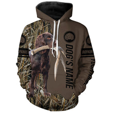 Load image into Gallery viewer, Boykin Spaniel Hunting dog customized Name Shirt, camo and brown color FSD4676