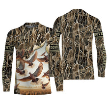 Load image into Gallery viewer, Dove hunting Camouflage custom name all over printed Shirts, Gift for hunters FSD4607