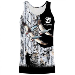 Snow Goose hunting camo customize Name 3D All over print Shirts, Hoodie, Long sleeve FSD1719