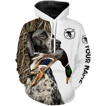 Load image into Gallery viewer, Duck Hunting With Dog black roan GSP German Shorthaired Pointer Customize Name Shirts Personalized Gifts FSD2631