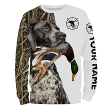 Load image into Gallery viewer, Duck Hunting With Dog black roan GSP German Shorthaired Pointer Customize Name Shirts Personalized Gifts FSD2631