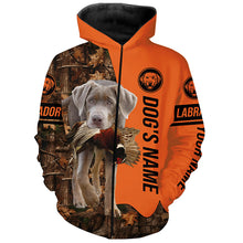 Load image into Gallery viewer, Pheasant Hunting with Dog Silver Labs Customize Name Shirts for Bird Hunter FSD4073