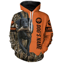 Load image into Gallery viewer, Black Labrador Retriever Hunting Dog Customized Name Shirts for Hunters FSD4074