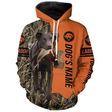 Load image into Gallery viewer, Chocolate Labrador Retriever Hunting Dog Customized Name Shirts for Hunters FSD4076