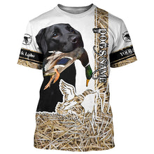 Load image into Gallery viewer, Black Labs Labrador Retriever Duck Hunting Dog Customize Name 3D All Over Printed Shirt FSD3450