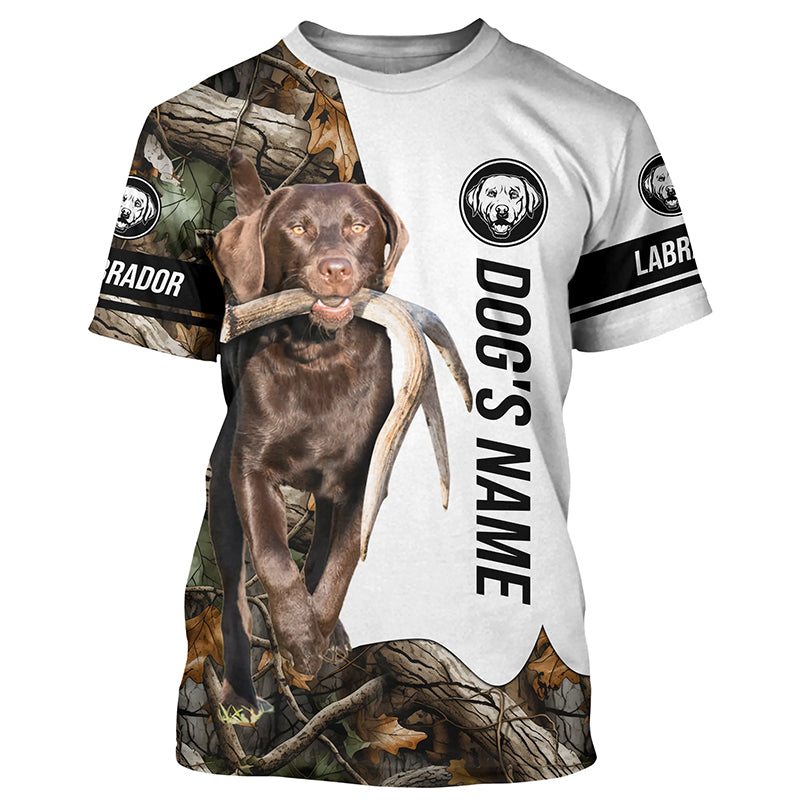 Chocolate Labrador Antler Shed Hunting Labs Customize Name All over print Shirts FSD3571