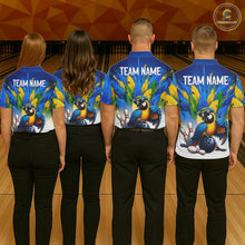 Load image into Gallery viewer, Custom Green Funny Parrot Bowling Jersey For Women Bowling League Bowling Team Shirts NHT1201
