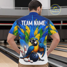 Load image into Gallery viewer, Custom Green Funny Parrot Bowling Jersey For Men Bowling League Bowling Team Shirts NHT1201