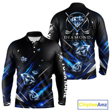 Load image into Gallery viewer, Funny Men’s Diamond Golf Polo Shirt –  Performance Golf Shirt, Golf Top NHT878