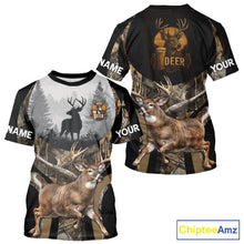 Load image into Gallery viewer, Deer Hunting Camo Shirt For Men, Custom Camo 3D Animal Deer Hunting Shirt NHT340