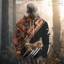 Load image into Gallery viewer, Running Deer Hunting Shirt – Autumn Camo Design, Custom Name for Hunters NHT341