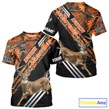 Load image into Gallery viewer, Running Deer Hunting Shirt – Autumn Camo Design, Custom Name for Hunters NHT341