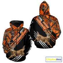 Load image into Gallery viewer, Running Deer Hunting Shirt – Autumn Camo Design, Custom Name for Hunters NHT341