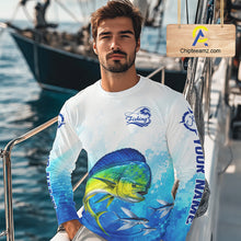 Load image into Gallery viewer, Mahi Mahi Fishing Long Sleeve Gift For Men Deep Sea Saltwater Angler Ocean Adventure