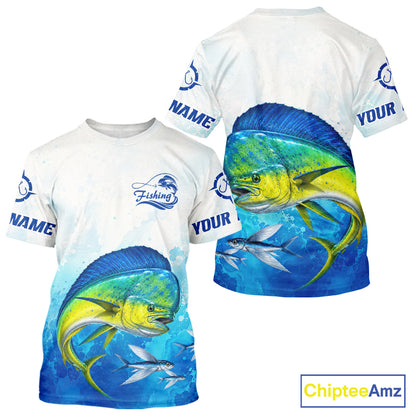 Mahi Mahi Fishing T-shirts Gift For Men Deep Sea Saltwater Angler Ocean Adventure 
