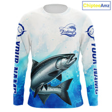 Load image into Gallery viewer, Chinook Salmon Fishing Long Sleeve Gift For Men Deep Sea Saltwater Angler Ocean Adventure
