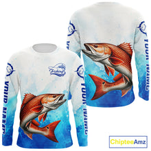 Load image into Gallery viewer, Redfish Fishing Long Sleeve Gift For Men Deep Sea Saltwater Angler Ocean Adventure 