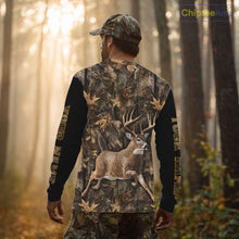 Load image into Gallery viewer, Forest Camo Deer Hunting Shirt, Deer Buck With Full All Over 3D For Deer Hunters NHT344