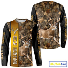 Load image into Gallery viewer, Forest Camo Deer Hunting Shirt, Deer Buck With Full All Over 3D For Deer Hunters NHT344