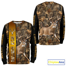 Load image into Gallery viewer, Forest Camo Deer Hunting Shirt, Deer Buck With Full All Over 3D For Deer Hunters NHT344