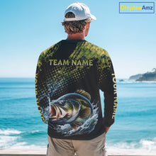 Load image into Gallery viewer, Bass Fishing Shirts Long Sleeve Sport Style Personalized Name, Team Name NHT401