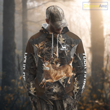 Load image into Gallery viewer, Whitetail Deer Jumping 3D All Over Print Shirts, Gift for Deer Hunters Men, Hunting Hoodie NHT355