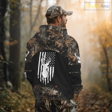 Load image into Gallery viewer, Deer Hunting With Full All Over 3D For Deer Hunters, Personalized US Flag Camouflage NHT362
