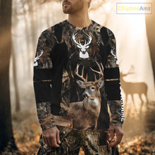 Load image into Gallery viewer, Deer Hunting With Full All Over 3D For Deer Hunters, Personalized US Flag Camouflage NHT362