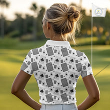 Load image into Gallery viewer, Personalized Poker Womens Golf Polo Shirt Funny Golf Top For Team, Golfer Gift For Womens NHT754