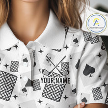 Load image into Gallery viewer, Personalized Poker Womens Golf Polo Shirt Funny Golf Top For Team, Golfer Gift For Womens NHT754