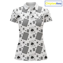 Load image into Gallery viewer, Personalized Poker Womens Golf Polo Shirt Funny Golf Top For Team, Golfer Gift For Womens NHT754