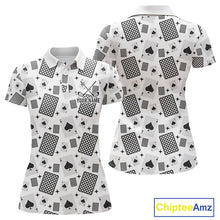 Load image into Gallery viewer, Personalized Poker Womens Golf Polo Shirt Funny Golf Top For Team, Golfer Gift For Womens NHT754