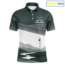 Load image into Gallery viewer, Personalized Golf Polo Shirt Custom Name Golf Club Polo For Men Golf Tournament Apparel|Green 