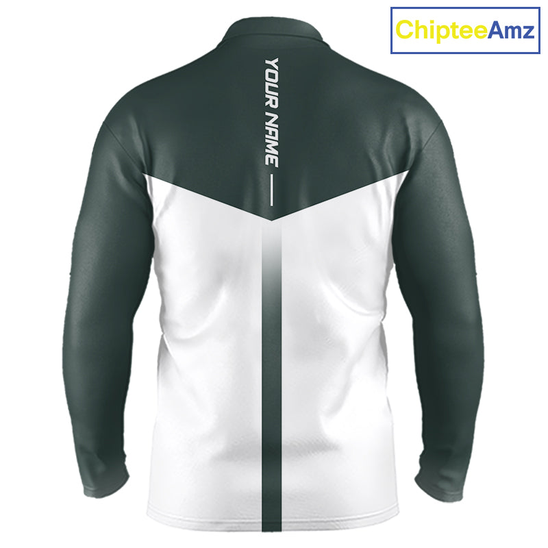 Personalized Golf Polo Shirt Custom Name Golf Club Polo For Men Golf Tournament Apparel|Green 