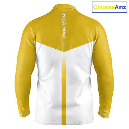 Personalized Golf Polo Shirt Custom Name Golf Club Polo For Men Golf Tournament Apparel|Yellow 