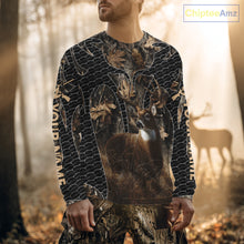 Load image into Gallery viewer, Hunting Camo Hoodie with Majestic Deer Print Outdoor Style, Deer Sweatshirts For Men NHT370
