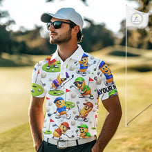 Load image into Gallery viewer, Peanut Golf Polo Shirt For Men, Funny Peanut Golf Shirt Cool Golf Apparel NHT563