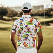 Load image into Gallery viewer, Peanut Golf Polo Shirt For Men, Funny Peanut Golf Shirt Cool Golf Apparel NHT563
