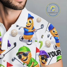 Load image into Gallery viewer, Peanut Golf Polo Shirt For Men, Funny Peanut Golf Shirt Cool Golf Apparel NHT563
