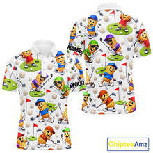 Load image into Gallery viewer, Peanut Golf Polo Shirt For Men, Funny Peanut Golf Shirt Cool Golf Apparel NHT563