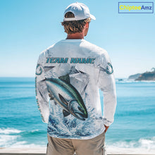 Load image into Gallery viewer, Personalized Chinook Salmon Fishing Jerseys, Salmon Long Sleeve Fishing Shirts For Men NHT571