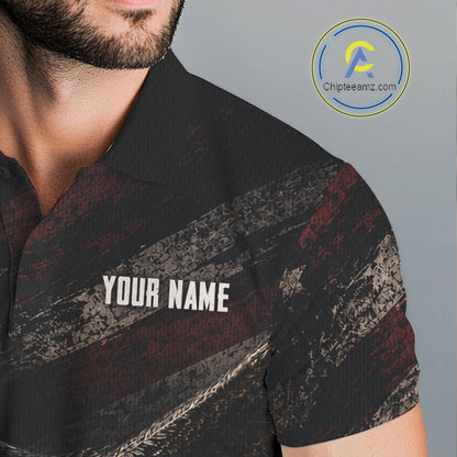 Eagle Golf Polo Shirt Personalized Mens Golf Shirt American Eagle Custom Name Team Golf Outfit NHT1399