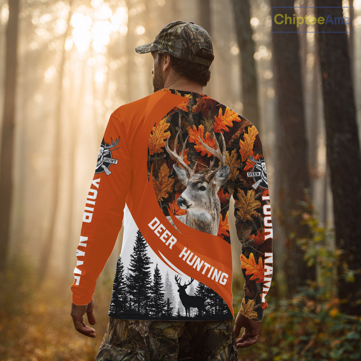 Personalized Deer Hunting Orange Camo Shirts, Season Deer Hunting, Deer Hunting Gift NHT310