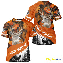 Load image into Gallery viewer, Personalized Deer Hunting Orange Camo Shirts, Season Deer Hunting, Deer Hunting Gift NHT310