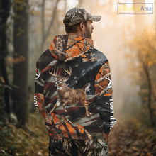 Load image into Gallery viewer, Deer Hunting US Flag 3D All Over Print Shirts, Personalized Hunting Gifts For Deer Hunters NHT316