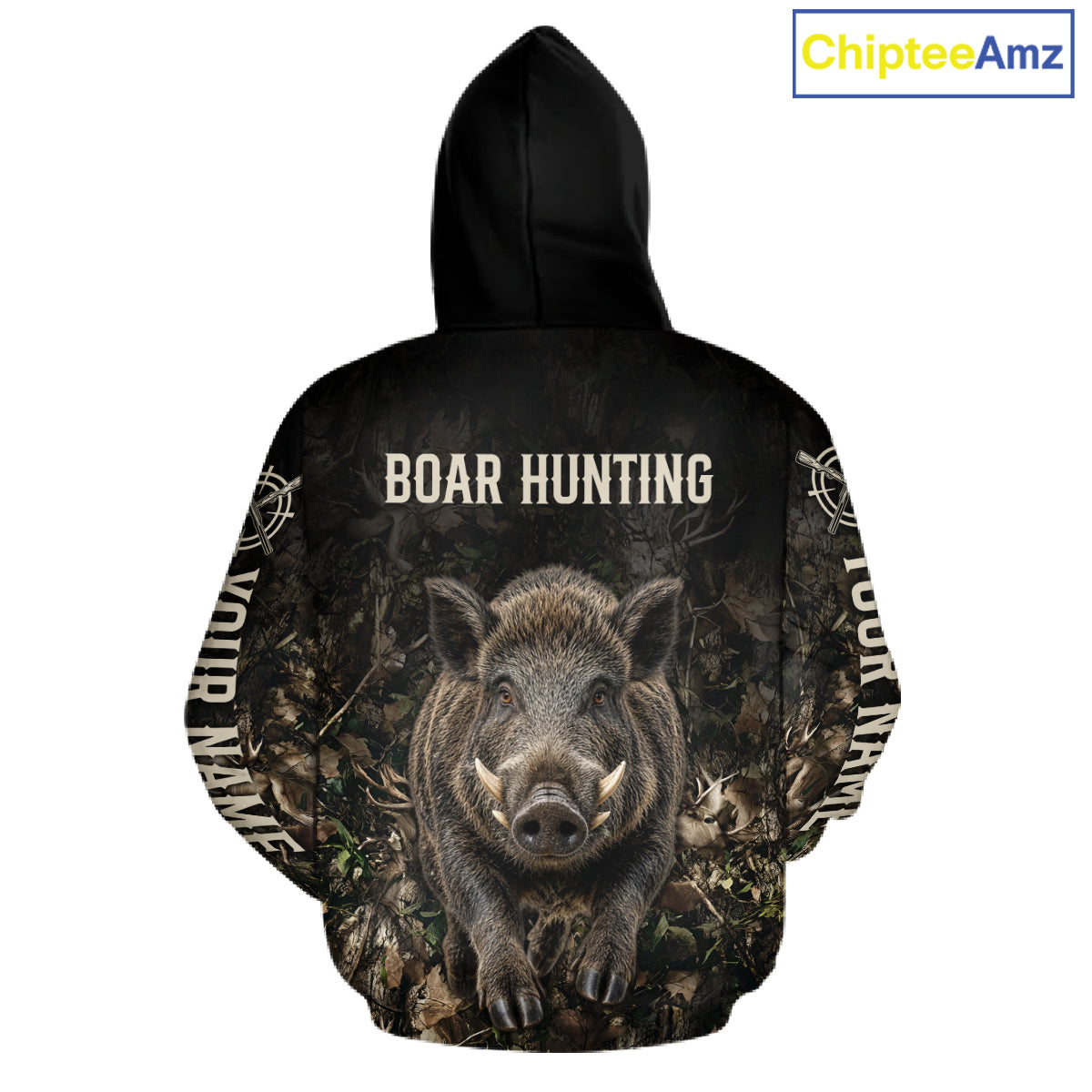 Personalized Hog Hunting Heartbeat 3D Clothing - Custom Name Wild Boar Hunter Gift NHT1576